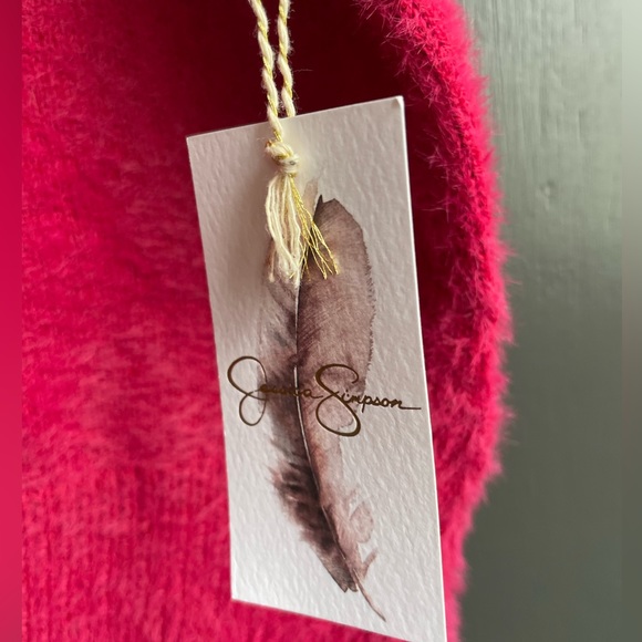 NWT fushia pink cowl neck mohair tank size L - Picture 5 of 7